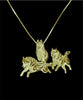 Siberian Husky Pendant Necklace