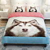 3D Cute Siberian Husky Bedding Set