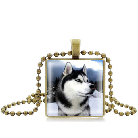 Vintage Necklaces Siberian Husky