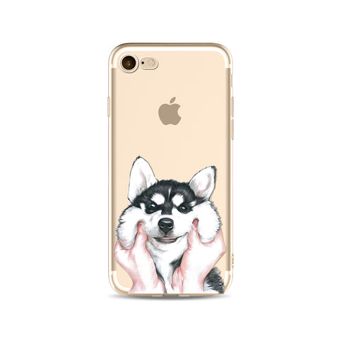 Cute Husky Phone Case For iPhone