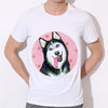New Husky 3d Printed T-shirts Women/Men