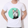 New Husky 3d Printed T-shirts Women/Men