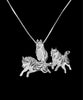 Siberian Husky Pendant Necklace