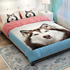 3D Cute Siberian Husky Bedding Set