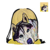 Husky Double Sides Men Women School Bag