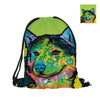 Husky Double Sides Men Women School Bag