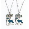 2PCS/SET husky Pendant