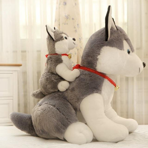 Small cute plush Husky