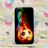 Lavaza Fire Football Soccer Ball Hard Transparent Cover Case for iPhone X 10 8 7 6 6S Plus 5 5S SE 5C 4 4S