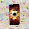 Lavaza Fire Football Soccer Ball Hard Transparent Cover Case for iPhone X 10 8 7 6 6S Plus 5 5S SE 5C 4 4S
